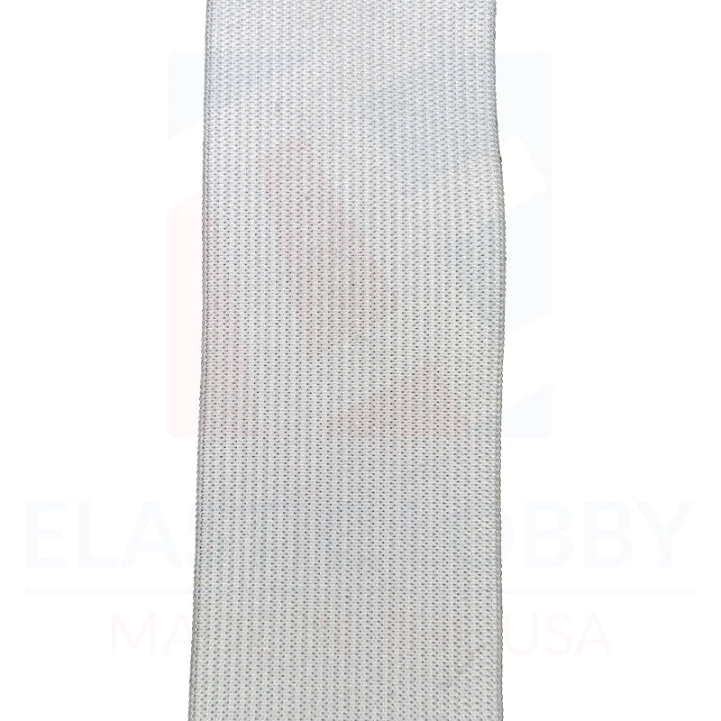 2" (51mm) White + Black, 20 Yard Combo (10 + 10) - Knitted Elastic, High Elasticity, Waistband, Comfort- US Made