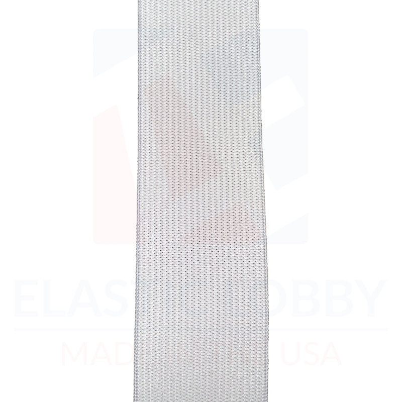 1.5" (38mm) White Knitted Elastic - US Made