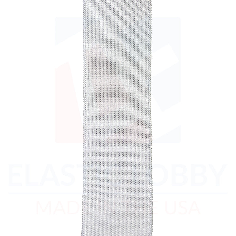 1.25" (32mm) Heavy White Knitted Elastic - US Made