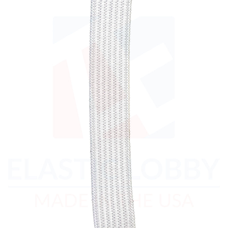 1/2" (13mm) White Knitted Elastic - US Made