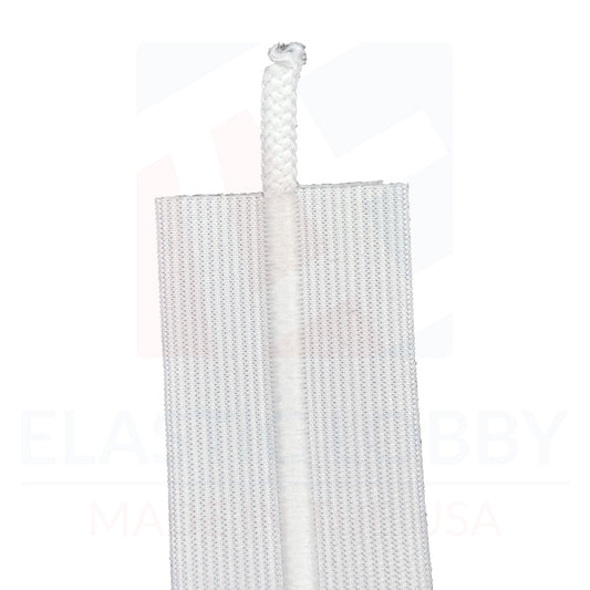 1.75" (44mm) White Drawcord Elastic - US Made