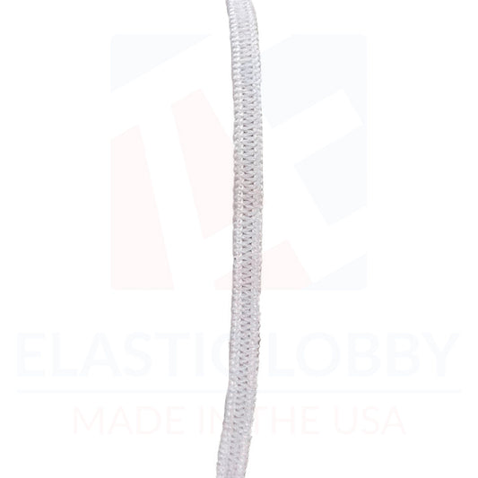 1/8" (3mm) Latex-Free White Knitted Elastic - US Made