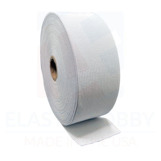 2" (51mm) White Knitted Elastic - US Made