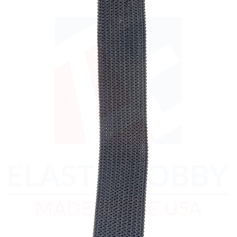 3/4" (19mm) Heavy Black Knitted Elastic - US Made