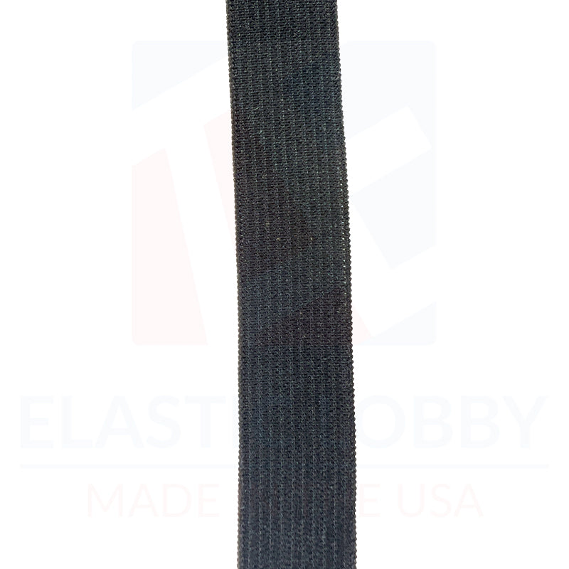 3/4" (19mm) Black Knitted Elastic - US Made