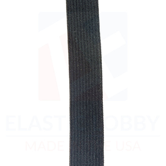 3/4" (19mm) Black Knitted Elastic - US Made