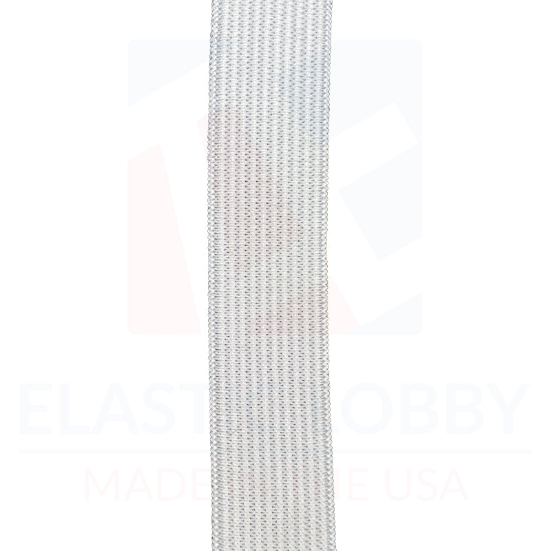 3/4" (19mm) Heavy White Knitted Elastic - US Made