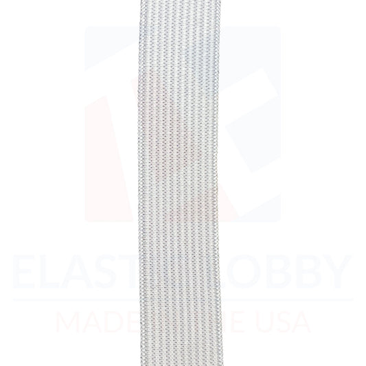 3/4" (19mm) Heavy White Knitted Elastic - US Made