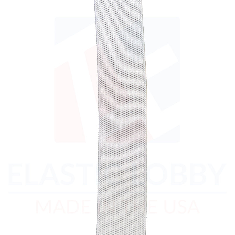 3/4" (19mm) White Knitted Elastic - US Made