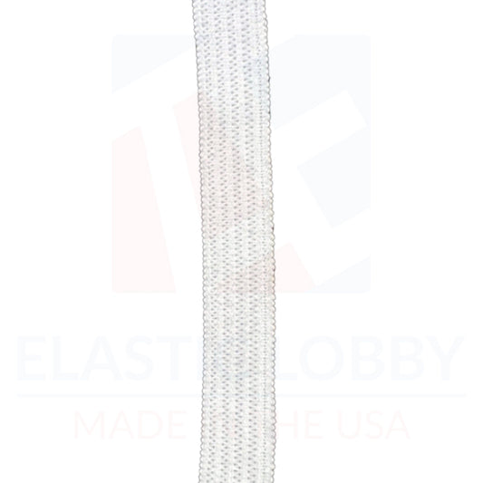 3/8" (9.5mm) White Knitted Elastic - US Made