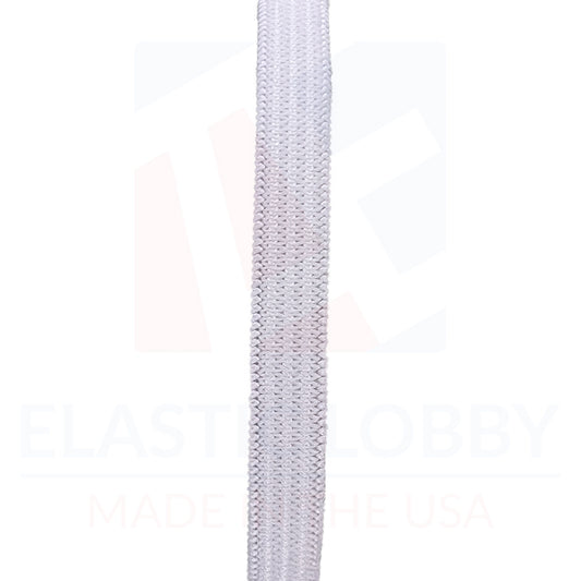 5/16" (8mm) Heavy White Knitted Elastic - US Made